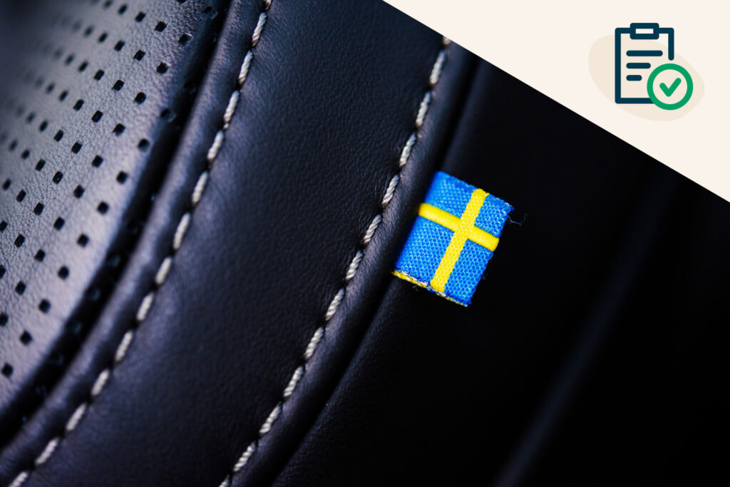 Produkt med svenska flagga